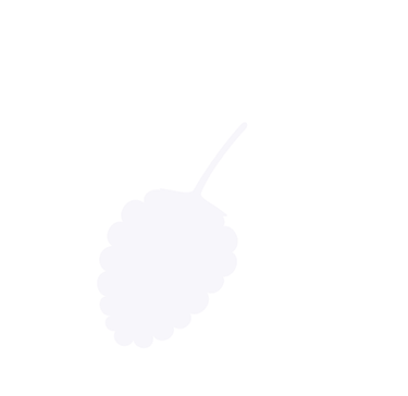 Fehér minimalista málna ikon sziluett levéllel fehér háttérrel.