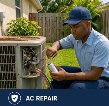 Ac repair service technician Parkland 