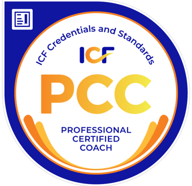 Official International Coaching Federation ICF PCC Professional Certified Coach digital badge.