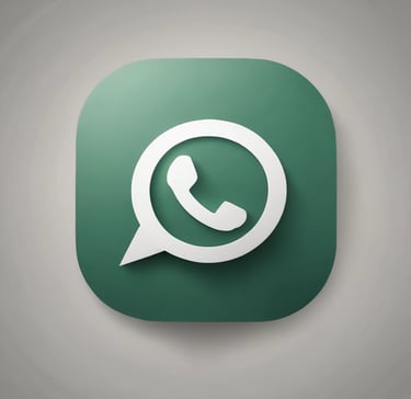 a phone with a white phone and a green background