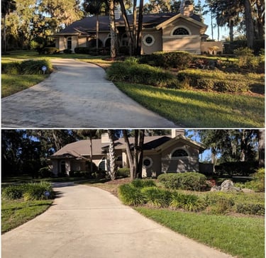 Driveway pressure washing service in Land O' Lakes, FL