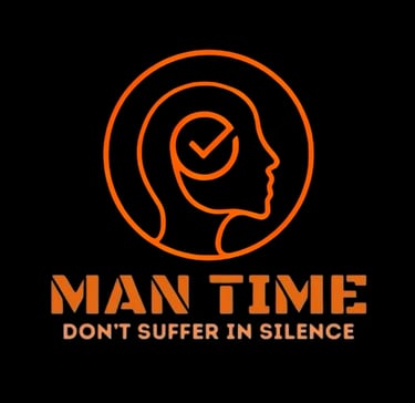 a man with a clock on his face and a clock on his face