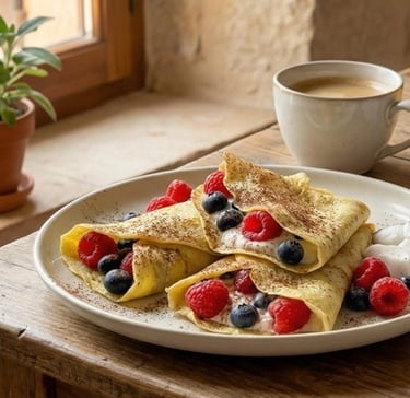 How to make breakfast recipe coconut crêpes