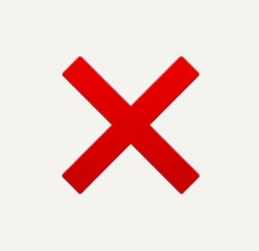 Image of red x