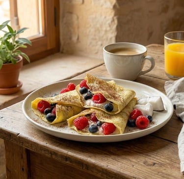 Come fare crepes di cocco per colazione