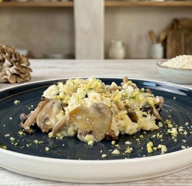 Risotto vegetariano ai funghi