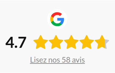 Note moyenne des avis Google (4.7/5)