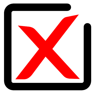 um "x" vermelho, que indica uma dor do usuário