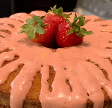 Strawberry Lemon Pound Cake CakeMeAway Suga