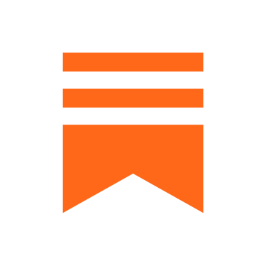 a black and orange flag with a white arrow substack