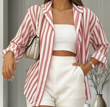 Camisa social listrada que combina com tudo