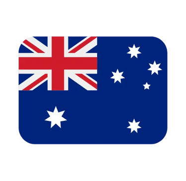 Official national flag of Australia icon with the Union Jack and Southern Cross on a blue field.