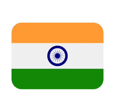 Official National Flag of India icon with saffron, white, and green stripes and Ashoka Chakra wheel.