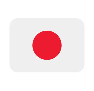The national flag of Japan featuring a red sun circle on a white background with rounded corners.