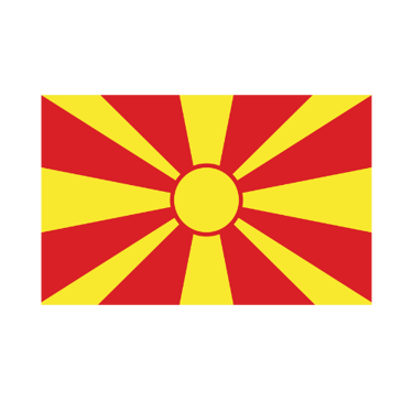 Bandera de Macedonia del Norte