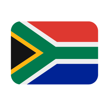 Bandera de Sudáfrica.