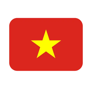 Icon of the Vietnam national flag featuring a yellow star on a red background.
