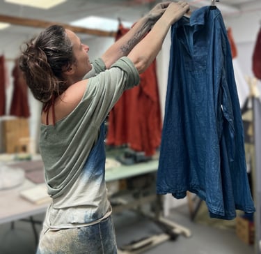 teinture végétale indigo artisanat fait main