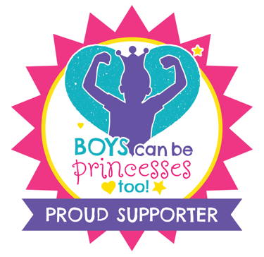 Boys can be princesses too badge