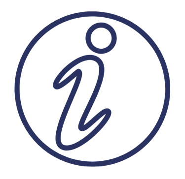 i entouré d'un rond pour indiquer les infos pratiques