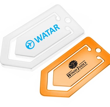 Clip de PVC impreso personalizado para empresas, eventos y acciones promocionales.