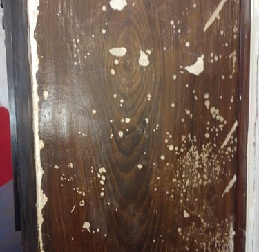 restauration de faux-bois cheminee