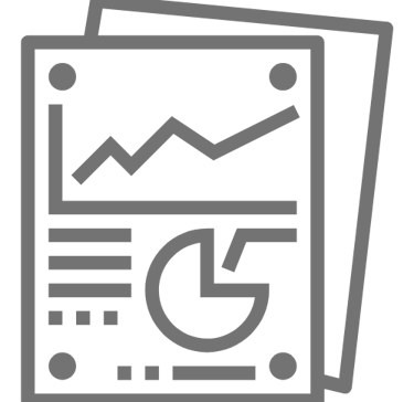 Documents Icon in Gray - Monthly Performance Report