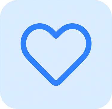 Blue heart icon