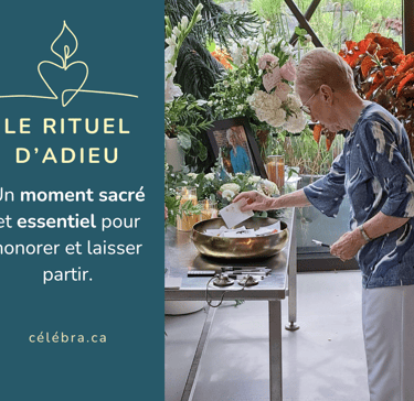Rituel d’adieu personnalisé lors d’une célébration de vie Célébra