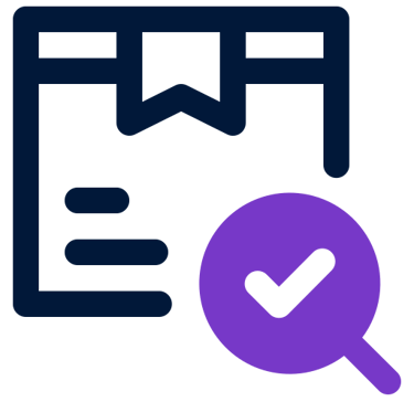 an icon with an image of a document with a checklist