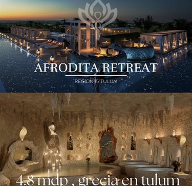 afrodita retreat tulum, mexico luxury villas, beachfront condos riviera maya, tulum real estate