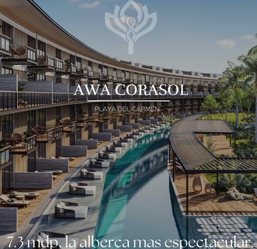 awa corasol preventa departamento campo de golf nick price beachclub alberca laguna