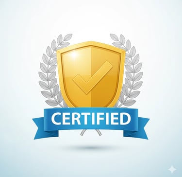 HARTRON certification badge icon indicating government recognized training