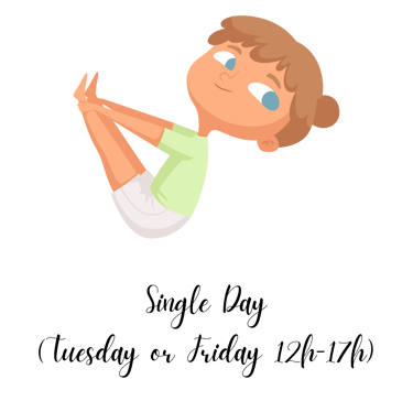 a graphic of a little girl doing yoga