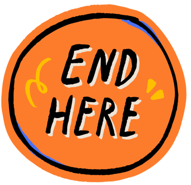 end here sticker