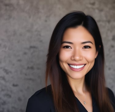 woman wearing black crew-neck shirt