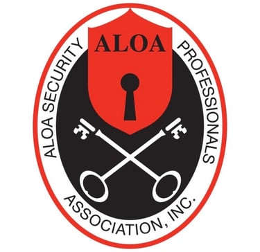 Associated Locksmiths of America ALOA membership badge
