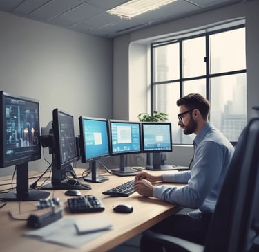 a man riding a skateboard down the side of a ramp