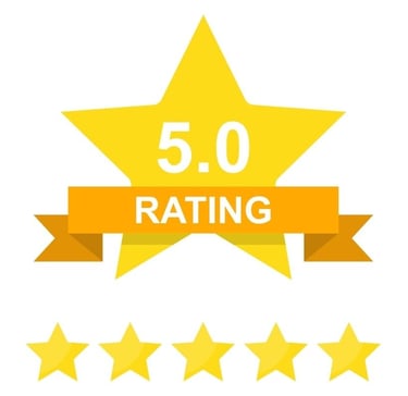 Five star customer review rating for Quiet at Home plant care printables on Etsy