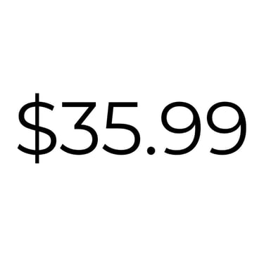 Price tag showing the Ultimate Houseplant Care Bundle printable costs $35.99.