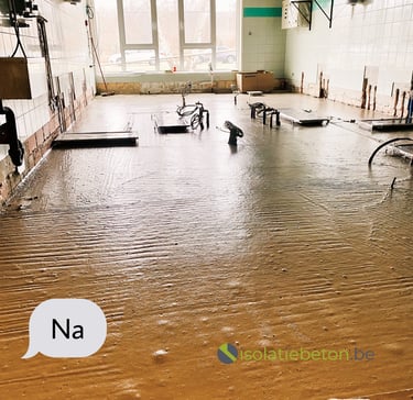 Isolatie uitvulling schuimbeton