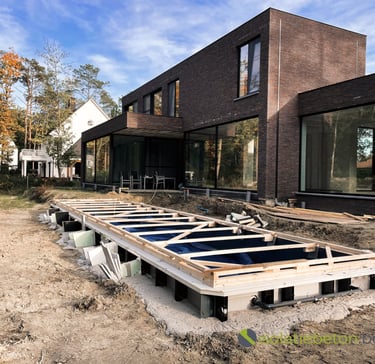 aanvullen isolatie zwembaden schuimbeton