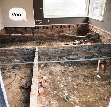 Isolatie opvullen kruipkelders schuimbeton