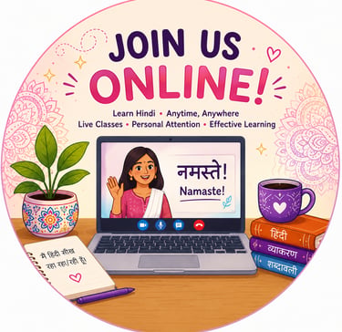 Join Hindi Online Class from Home