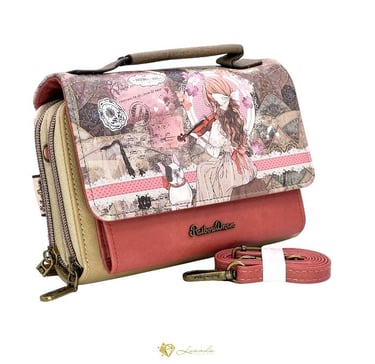 sac à main sweet candy douce mélodie rose violon fille vintage