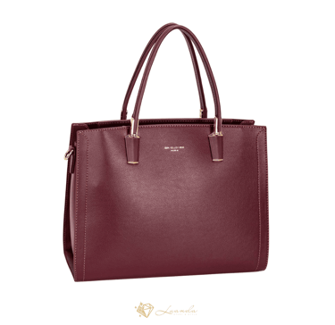 sac à main David Jones Élise bordeaux – chic, pratique et structuré pour femme à Genève