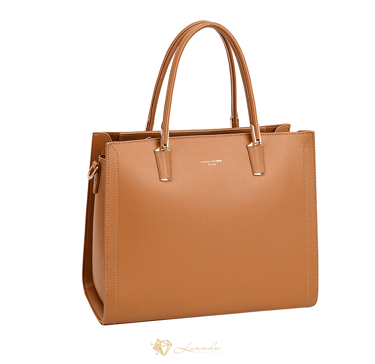 sac à main David Jones Élise camel élégant et structuré pour femme à Genève