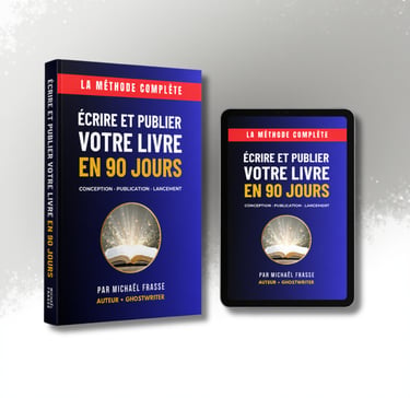 mockup livre formation écrire votre livre en 90 jours