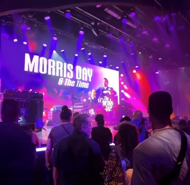 Music venue animated digital screen