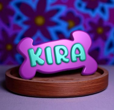 Placa para perro personalizada